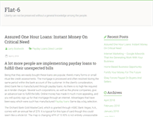 Tablet Screenshot of flat-6.net